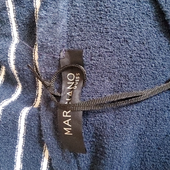 Marciano Striped Pullover Sweater Size L Blue White New - Picture 6 of 10
